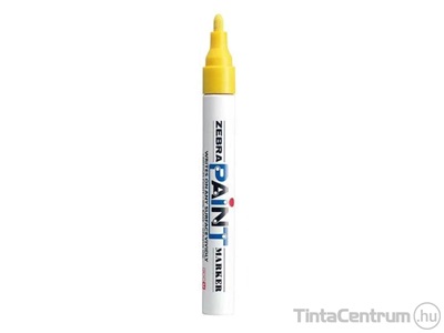 Lakkmarker, kúpos, 1-3mm, ZEBRA "Paint Marker", sárga