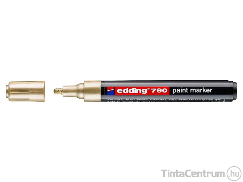 Lakkmarker, kúpos, 2-3mm, EDDING "790", arany