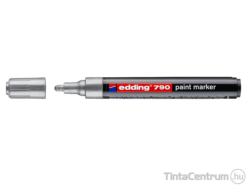 Lakkmarker, kúpos, 2-3mm, EDDING "790", ezüst