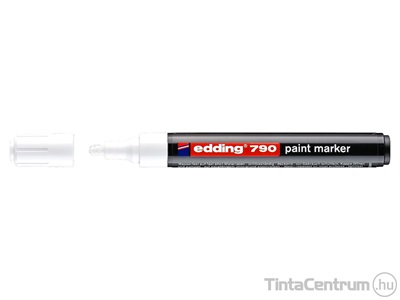 Lakkmarker, kúpos, 2-3mm, EDDING "790", fehér