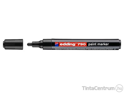 Lakkmarker, kúpos, 2-3mm, EDDING "790", fekete