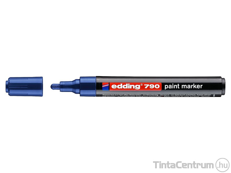 Lakkmarker, kúpos, 2-3mm, EDDING "790", kék