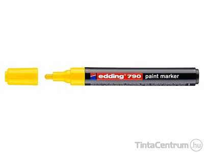 Lakkmarker, kúpos, 2-3mm, EDDING "790", sárga