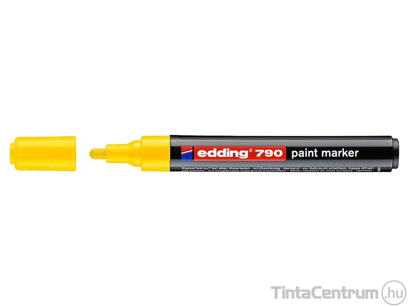 Lakkmarker, kúpos, 2-3mm, EDDING "790", sárga