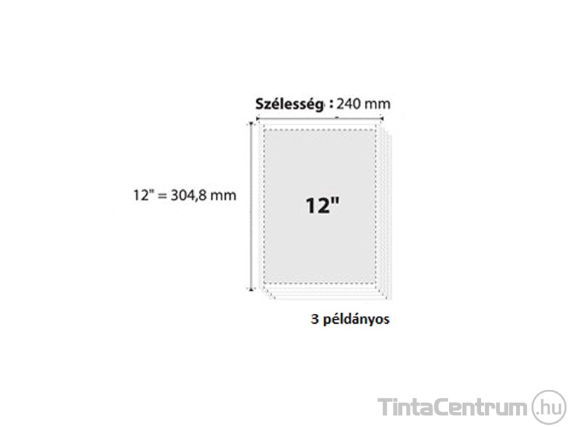 Leporelló, 240mmx12", 3 példányos, oldalszámozott, VICTORIA 600ív/doboz