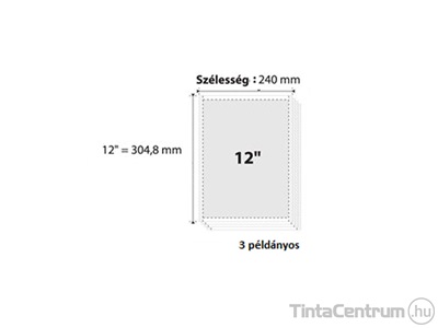 Leporelló, 240mmx12", 4 példányos, oldalszámozott, VICTORIA 450ív/doboz