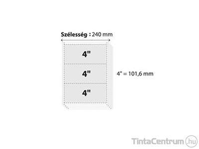 Leporelló, 240mmx4", 4 példányos, VICTORIA 450ív/doboz