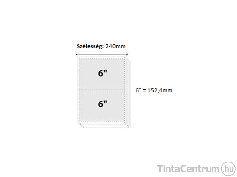 Leporelló, 240mmx6", 4 példányos, VICTORIA 450ív/doboz