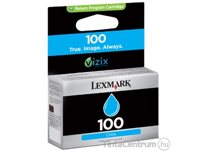 Lexmark 100 (14N0900E) ciánkék eredeti tintapatron