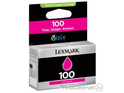 Lexmark 100 (M) (14N0901E) magenta eredeti tintapatron