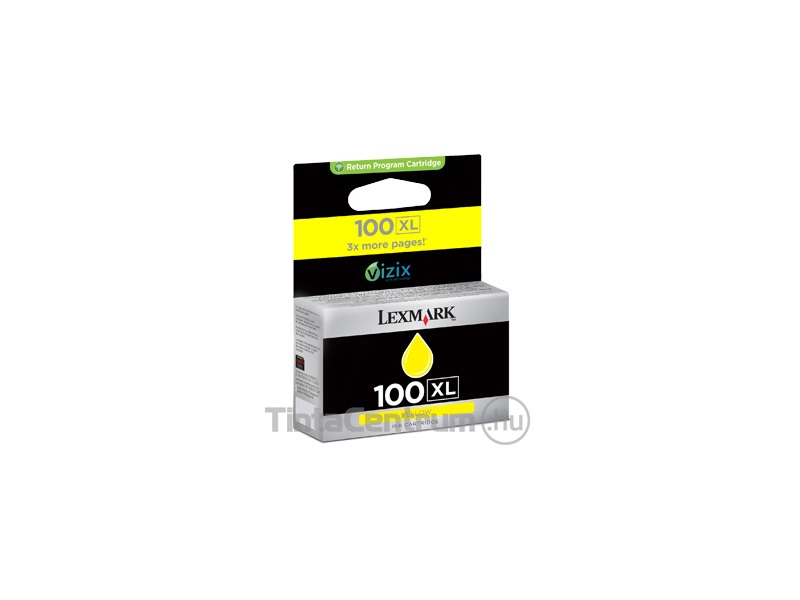 Lexmark 100XL (14N1071) sárga eredeti tintapatron