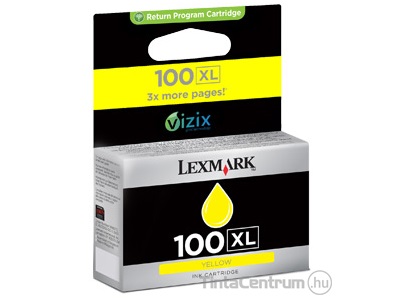 Lexmark 100XL (14N1071) sárga eredeti tintapatron