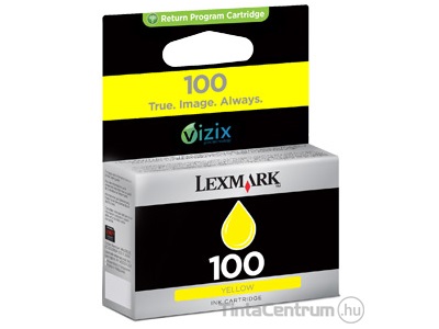 Lexmark 100 (14N0902E) sárga eredeti tintapatron