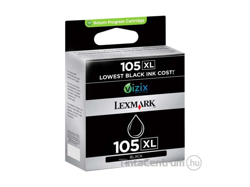 Lexmark 105XL (14N0822E) fekete eredeti tintapatron