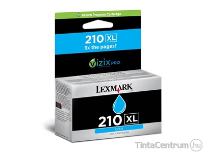 Lexmark 210XL (14L0175E) ciánkék eredeti tintapatron