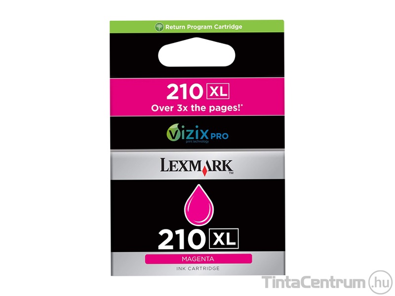 Lexmark 210XL (14L0176E) magenta eredeti tintapatron