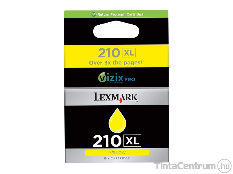 Lexmark 210XL (14L0177E) sárga eredeti tintapatron