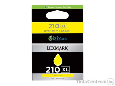 Lexmark 210XL (14L0177E) sárga eredeti tintapatron