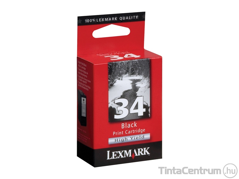 Lexmark 34 (18C0034E) fekete eredeti tintapatron