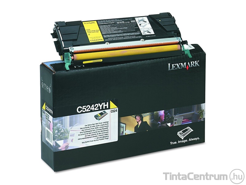 Lexmark C524/C534 sárga [5000 oldal] eredeti toner