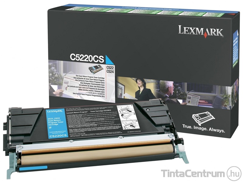 Lexmark C52x/C53x ciánkék [3000 oldal] eredeti toner