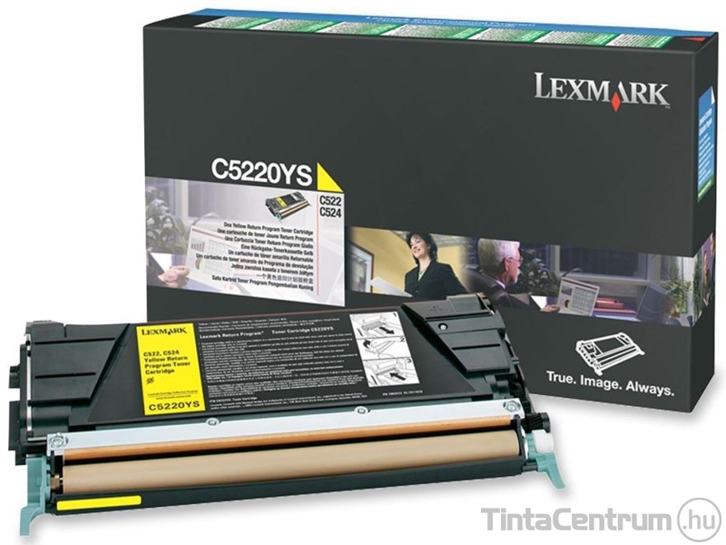 Lexmark C52x/C53x sárga [3000 oldal] eredeti toner