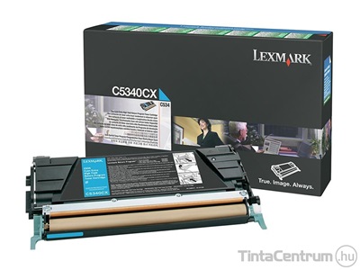 Lexmark C534 ciánkék [7000 oldal] eredeti toner