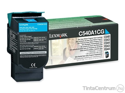 Lexmark C540/C543/C544/X543/X544 ciánkék [1000 oldal] eredeti toner