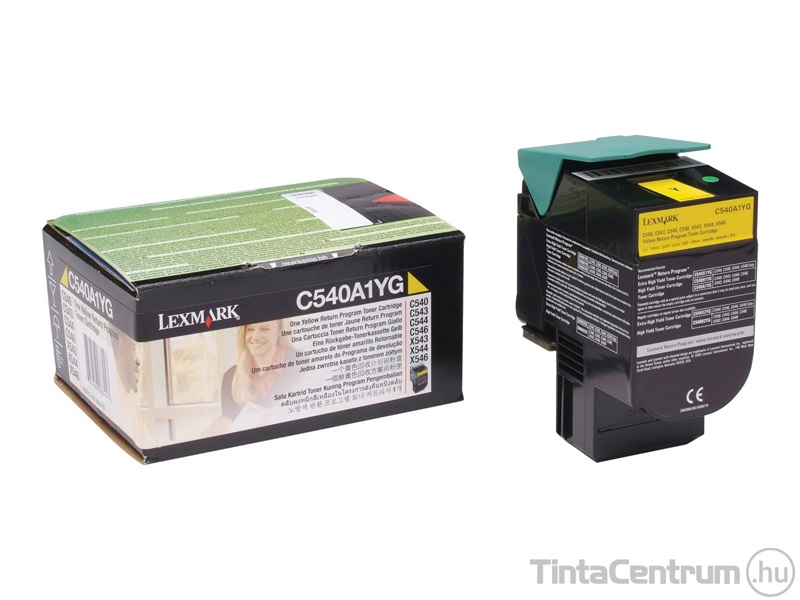 Lexmark C540/C543/C544/X543/X544 sárga [1000 oldal] eredeti toner