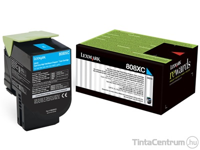 Lexmark CX410/CX510 ciánkék [3000 oldal] eredeti toner