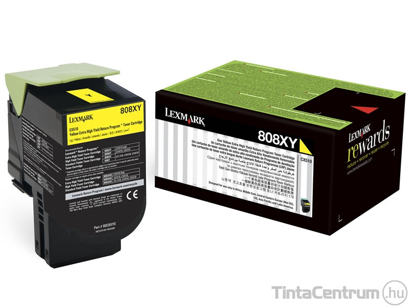 Lexmark CX410/CX510 sárga [3000 oldal] eredeti toner