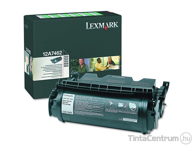 Lexmark T630/T632/T634 fekete [21000 oldal] eredeti toner