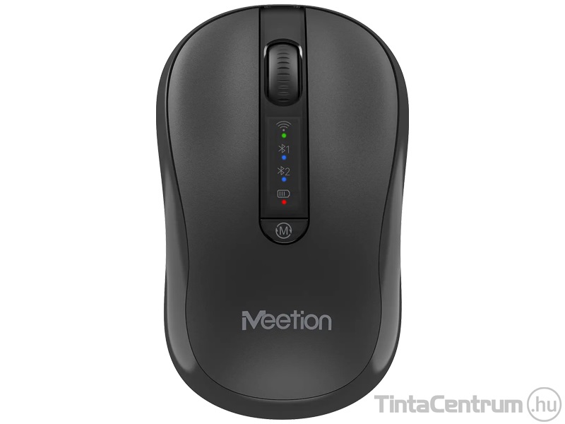 MEETION "MT-BTM185" egér, vezeték nélküli + bluetooth, optikai, fekete