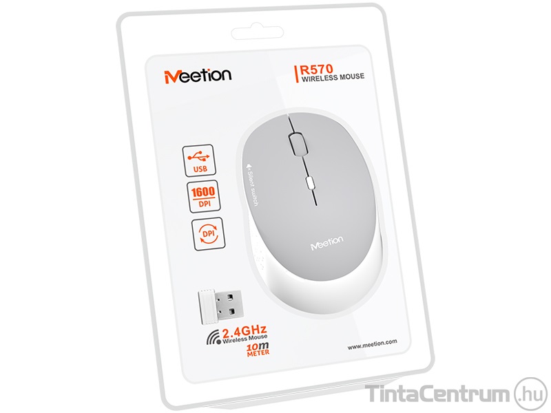 MEETION "MT-R570" egér, vezeték nélküli, optikai, szürke