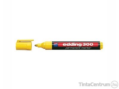 Alkoholos marker, kúpos, 1,5-3mm, EDDING "300", sárga