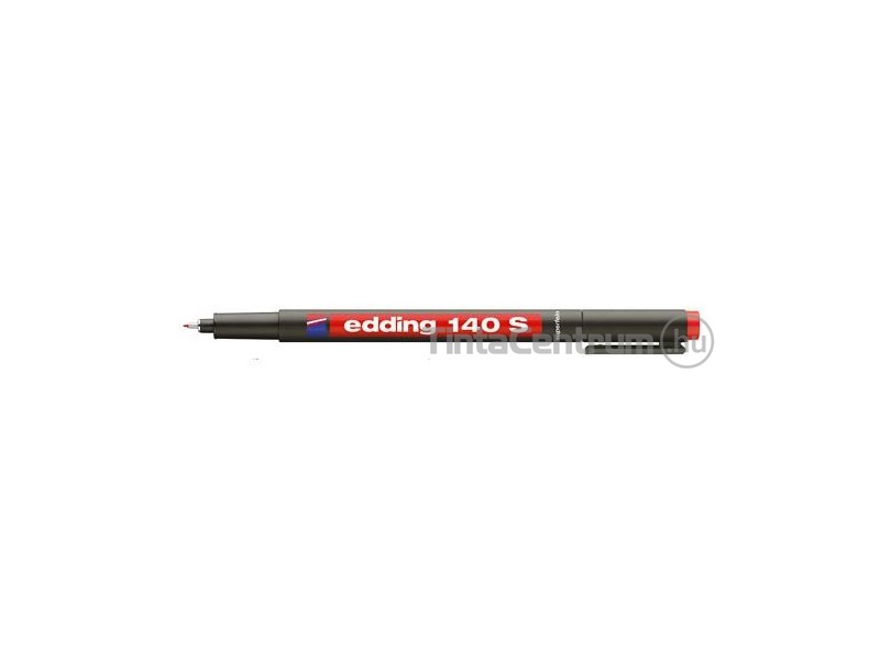 Alkoholos marker, OHP, tűhegy, 0,3mm, EDDING "140S", piros