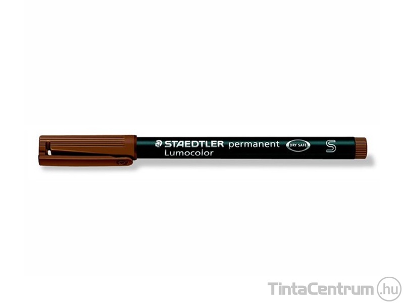 Alkoholos marker, OHP, tűhegy, 0,4mm, STAEDTLER "Lumocolor 313 S", barna