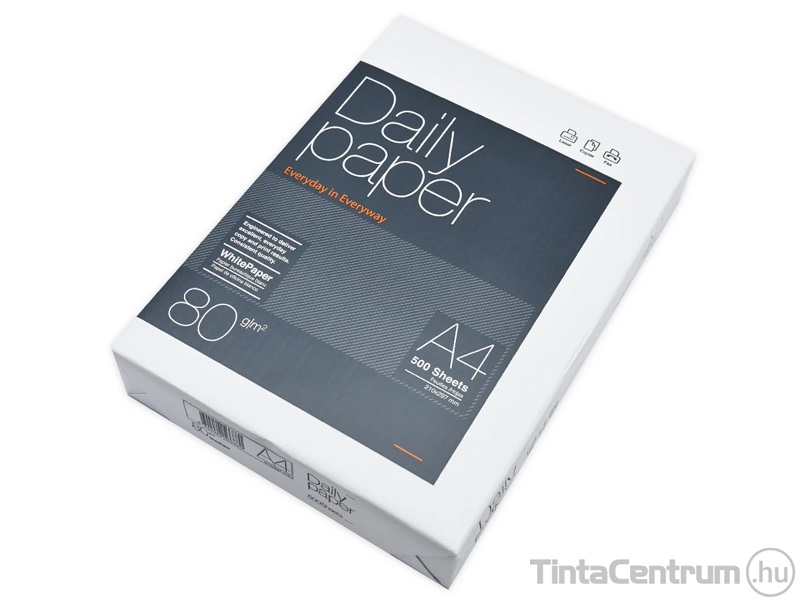 Másolópapír, A4, 80g, "Daily Paper" 500ív/csomag