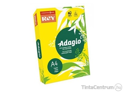 Másolópapír, színes, A3, 80g, REY "Adagio", intenzív sárga 500lap/csomag