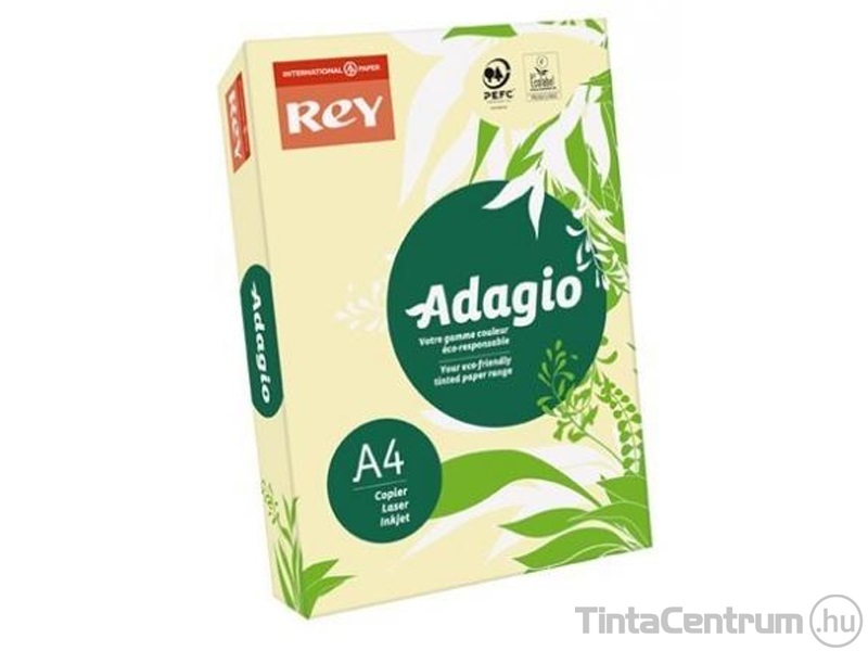 Másolópapír, színes, A3, 80g, REY "Adagio", pasztell sárga 500lap/csomag