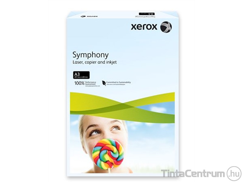 Másolópapír, színes, A3, 80g, XEROX "Symphony", pasztell világoskék 500lap/csomag