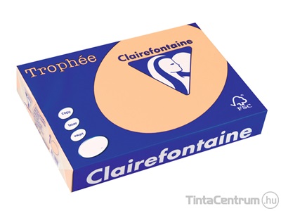 Másolópapír, színes, A4, 160g, CLAIREFONTAINE "Trophée", pasztell lazac (1104) 250lap/csomag