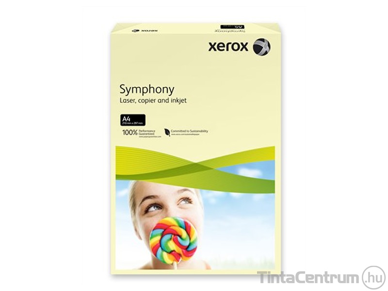 Másolópapír, színes, A4, 160g, XEROX "Symphony", pasztell csontszínű 250lap/csomag