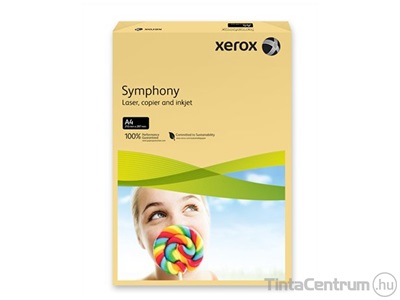 Másolópapír, színes, A4, 160g, XEROX "Symphony", vajszínű 250lap/csomag