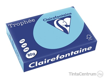 Másolópapír, színes, A4, 80g, CLAIREFONTAINE "Trophée", pasztell kék (1774) 500lap/csomag