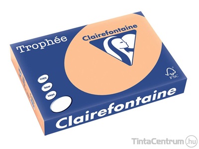 Másolópapír, színes, A4, 80g, CLAIREFONTAINE "Trophée", pasztell sárgabarack (1995) 500lap/csomag