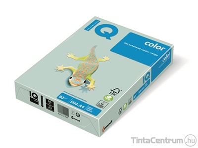 Másolópapír, színes, A4, 80g, IQ "Color", pastell jégkék (OBL70) 500lap/csomag
