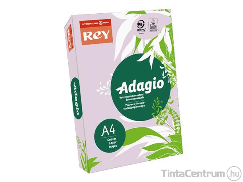 Másolópapír, színes, A4, 80g, REY "Adagio", intenzív lila 500lap/csomag