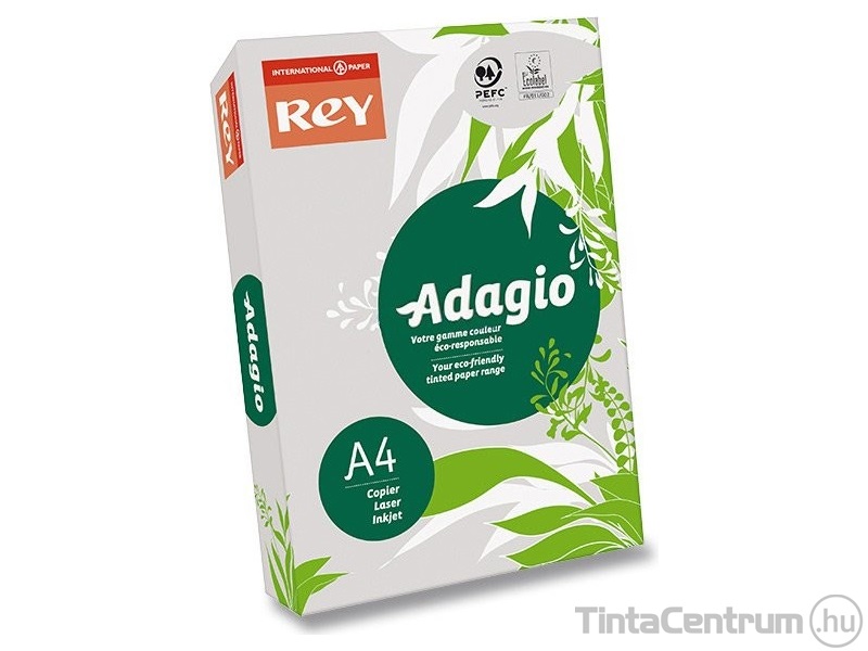 Másolópapír, színes, A4, 80g, REY "Adagio", pasztell szürke 500lap/csomag