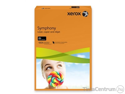 Másolópapír, színes, A4, 80g, XEROX "Symphony", intenzív narancs 500lap/csomag